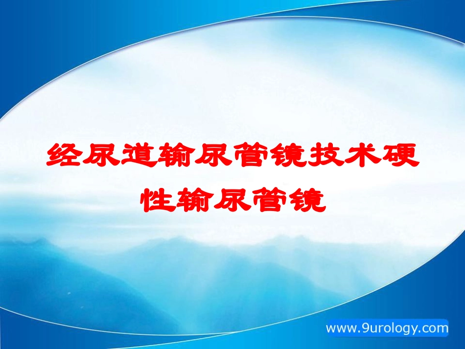 经尿道输尿管镜技术硬性输尿管镜培训课件.pptx_第1页
