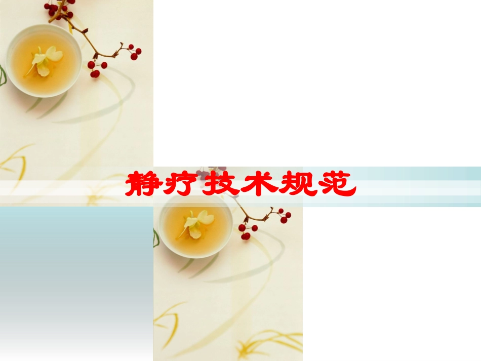静疗技术规范培训课件.pptx_第1页