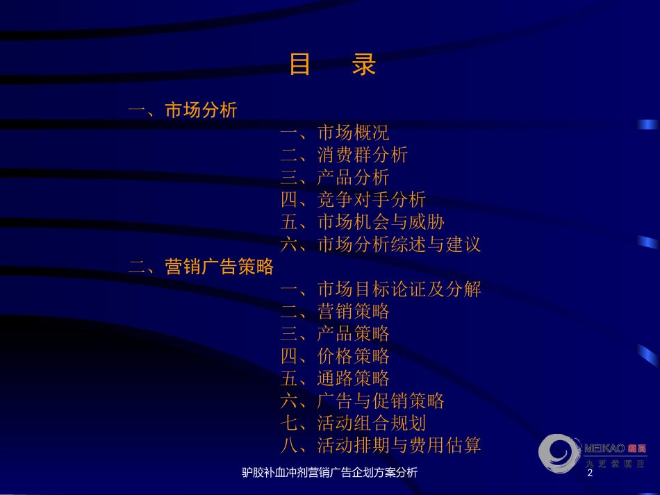 驴胶补血冲剂营销广告企划方案分析培训课件.pptx_第2页