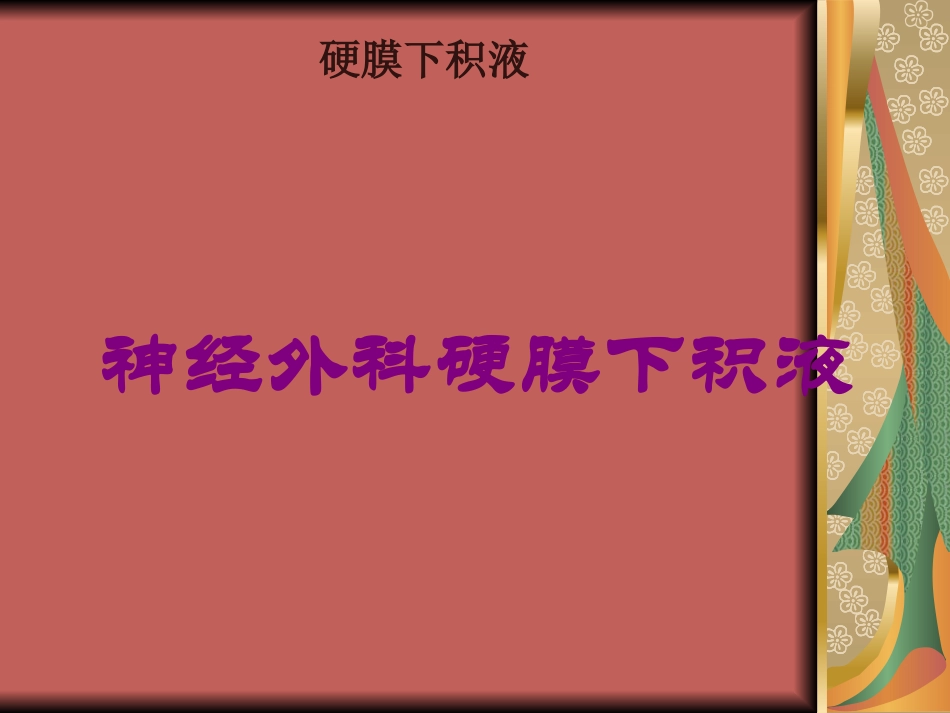 神经外科硬膜下积液培训课件.pptx_第1页