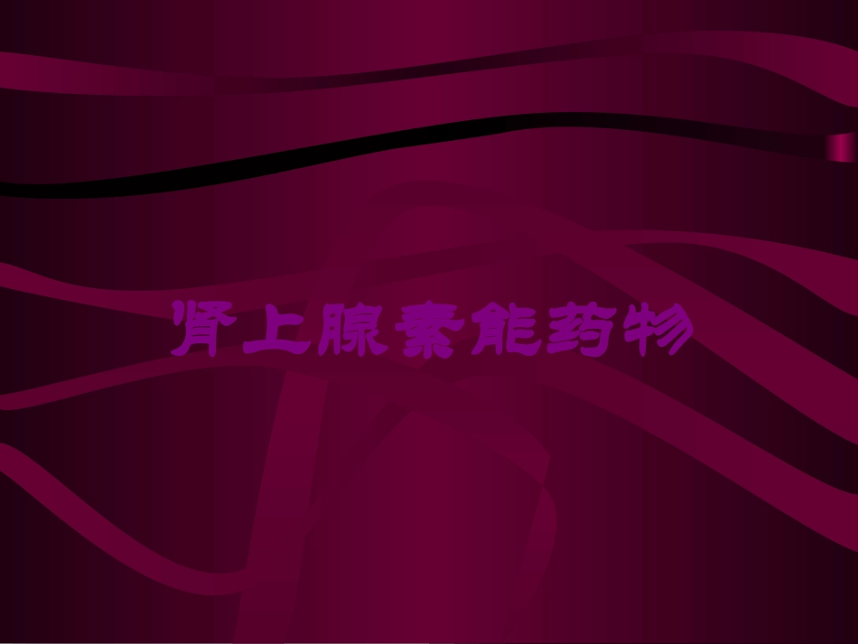 肾上腺素能药物培训课件.pptx_第1页