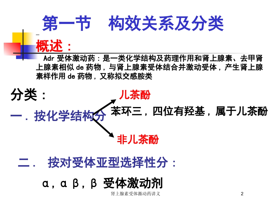 肾上腺素受体激动药讲义培训课件.pptx_第2页