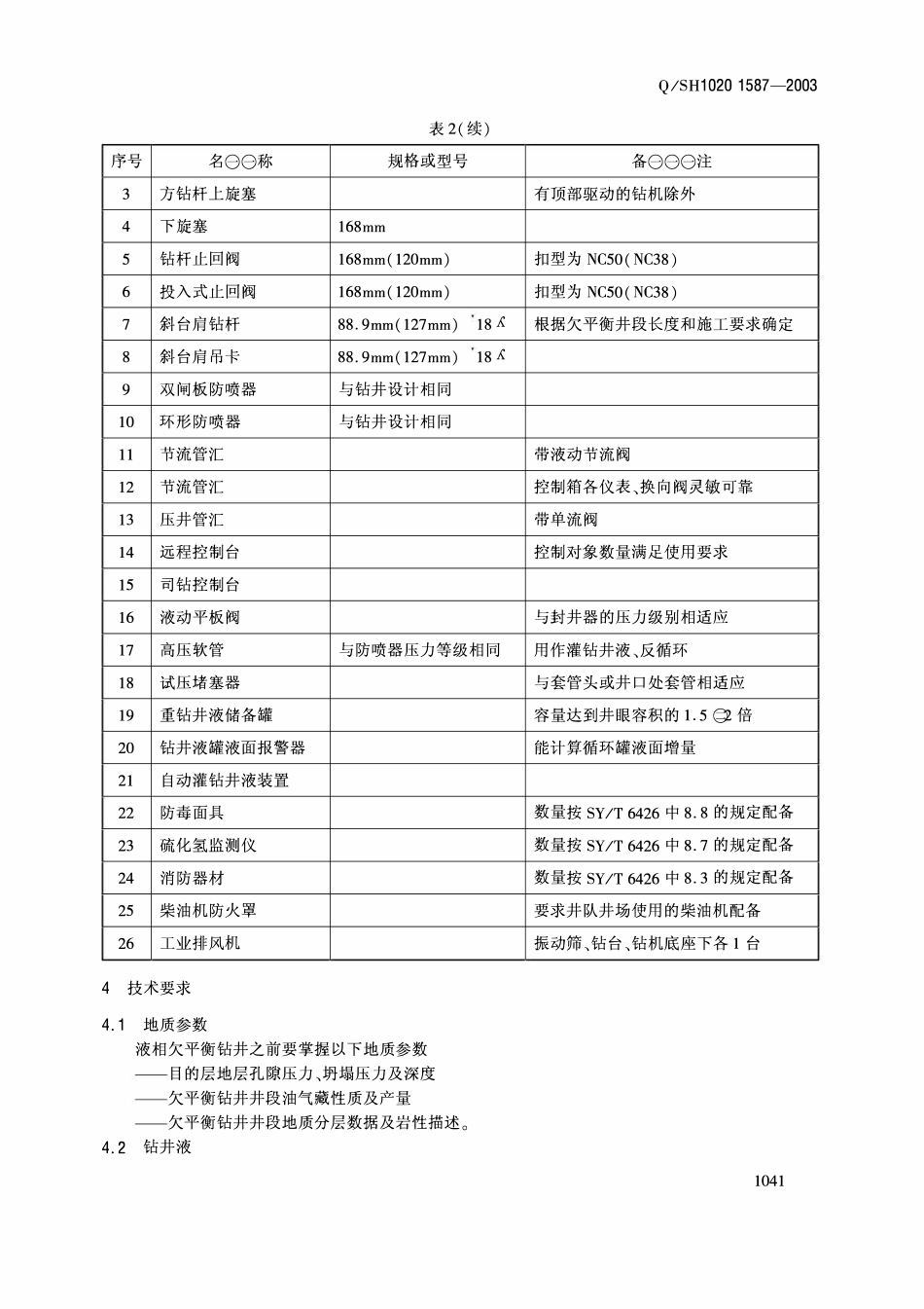 QSH 1020 1587-2003 液相欠平衡钻井作业规程.pdf_第3页