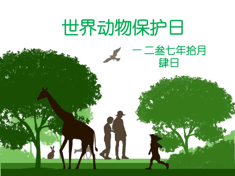 动物日保护野生濒危动物72.pptx_第1页