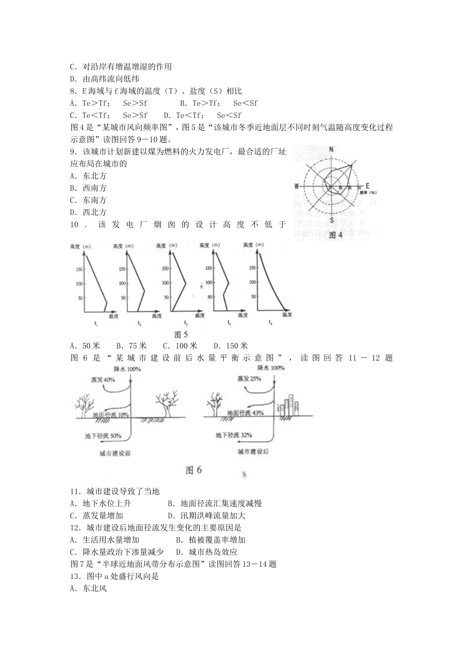 2006年江苏高考地理真题及答案.doc_第2页