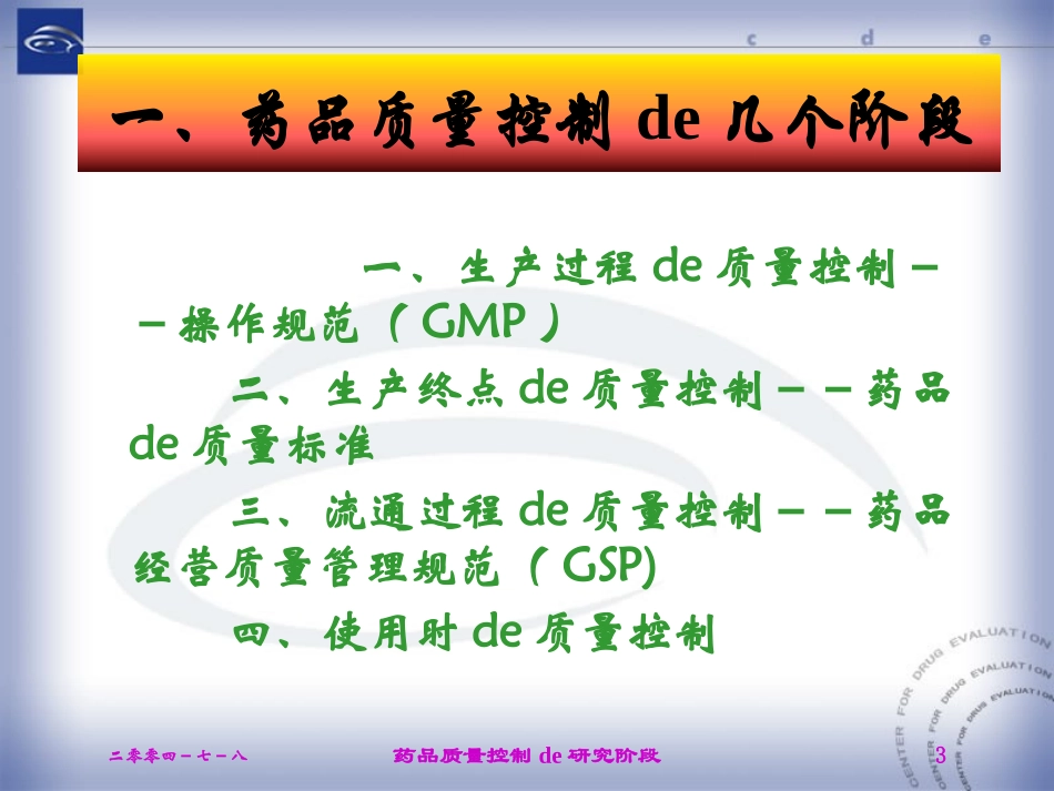 药品质量控制的研究阶段培训课件.pptx_第3页