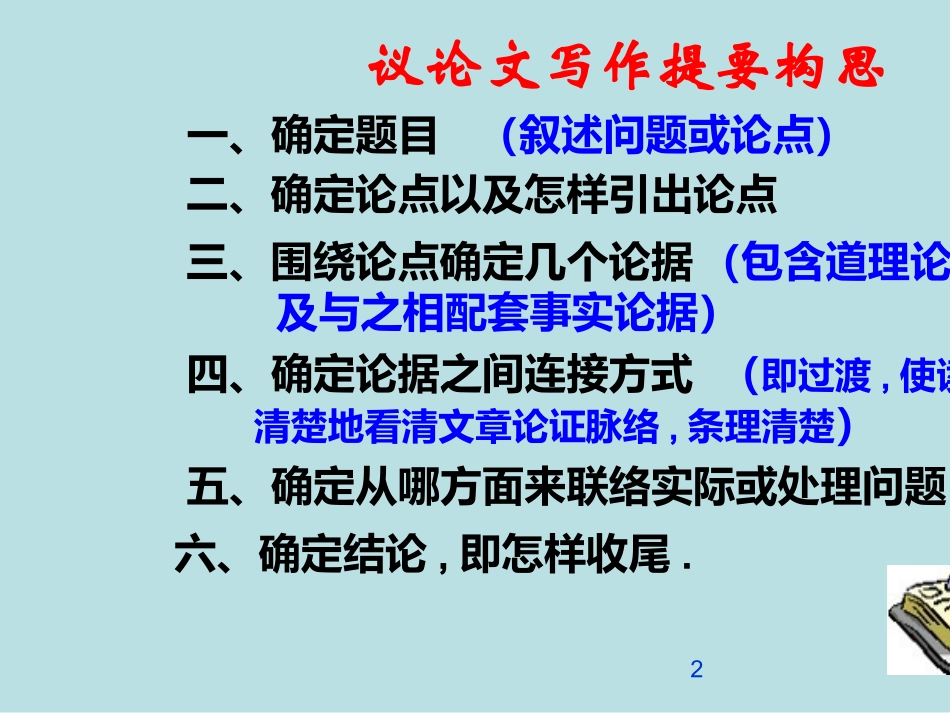 议论文写作之论点分论点的提出名师优质课赛课一等奖市公开课获奖课件.pptx_第2页