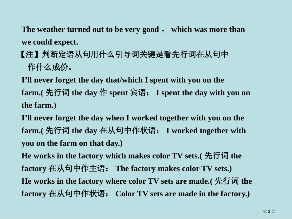 英语高中语法辅导定语从句名师优质课赛课一等奖市公开课获奖课件.pptx_第3页