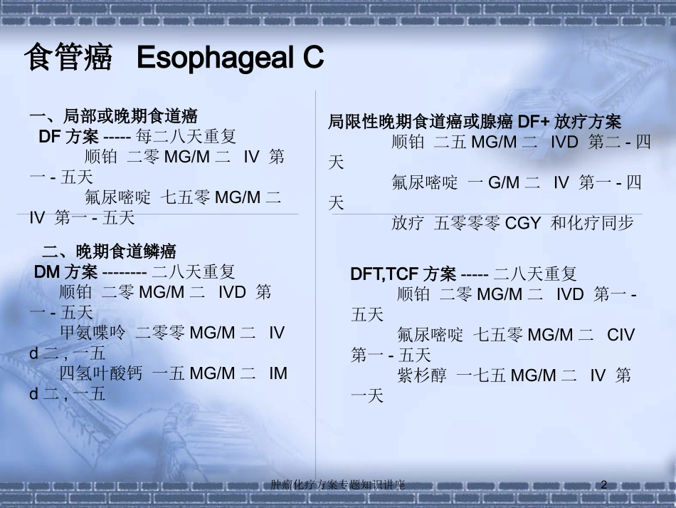 肿瘤化疗方案专题知识讲座培训课件.pptx_第2页