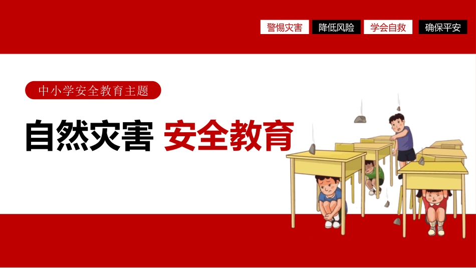 自然灾害安全教育模板.pptx_第1页