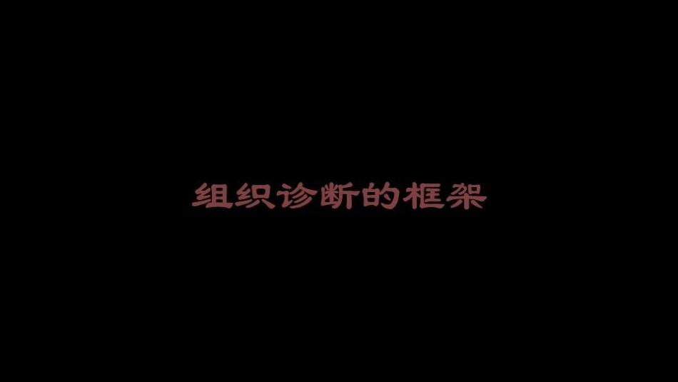 组织诊断的框架培训课件.pptx_第1页