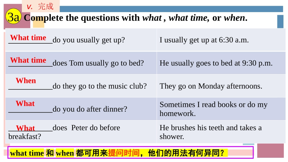 英语人教版（2024）7年级上册Unit6ADayintheLifeSection8教学课件.pptx_第2页