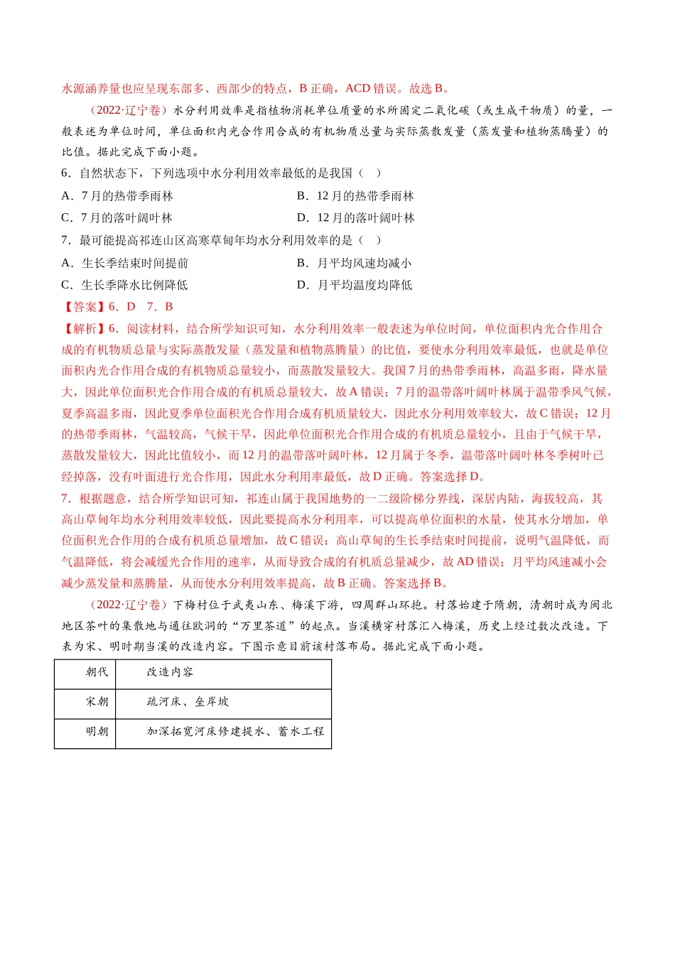 专题05 地球上的水- 十年（2014-2023）高考地理真题分项汇编（解析卷）(1).docx_第3页