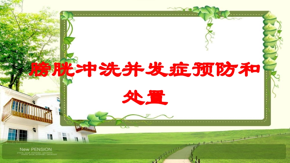 膀胱冲洗并发症预防和处置培训课件.pptx_第1页
