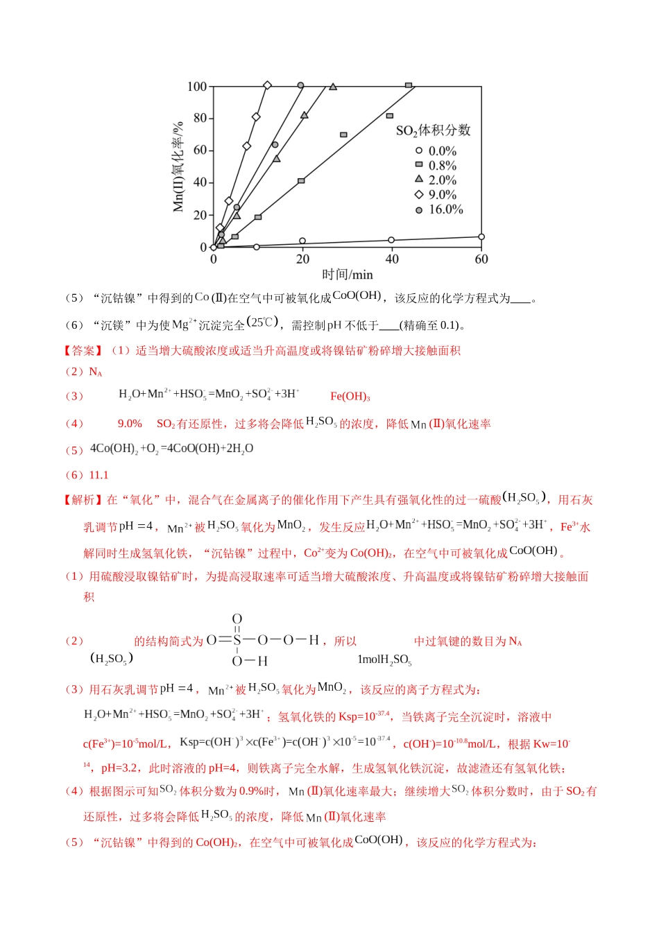 专题95  工艺流程——污染处理载体（解析卷）.docx_第2页