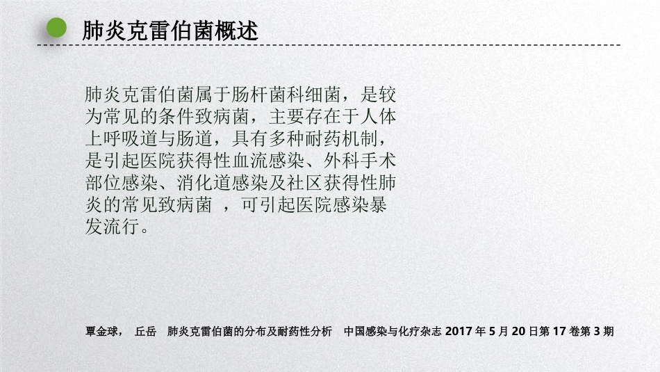 肺炎克雷伯菌的耐药现状培训课件.pptx_第3页