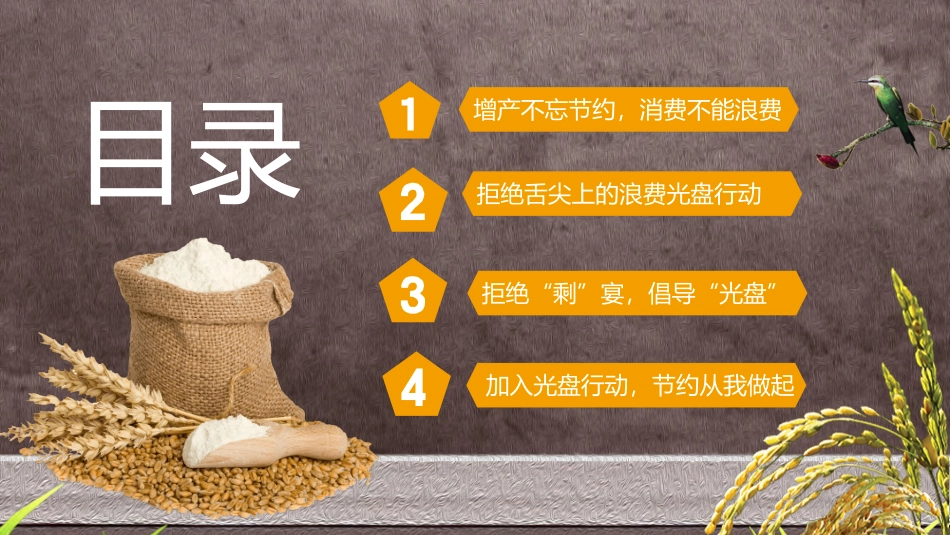 节约粮食光盘行动模板.pptx_第2页