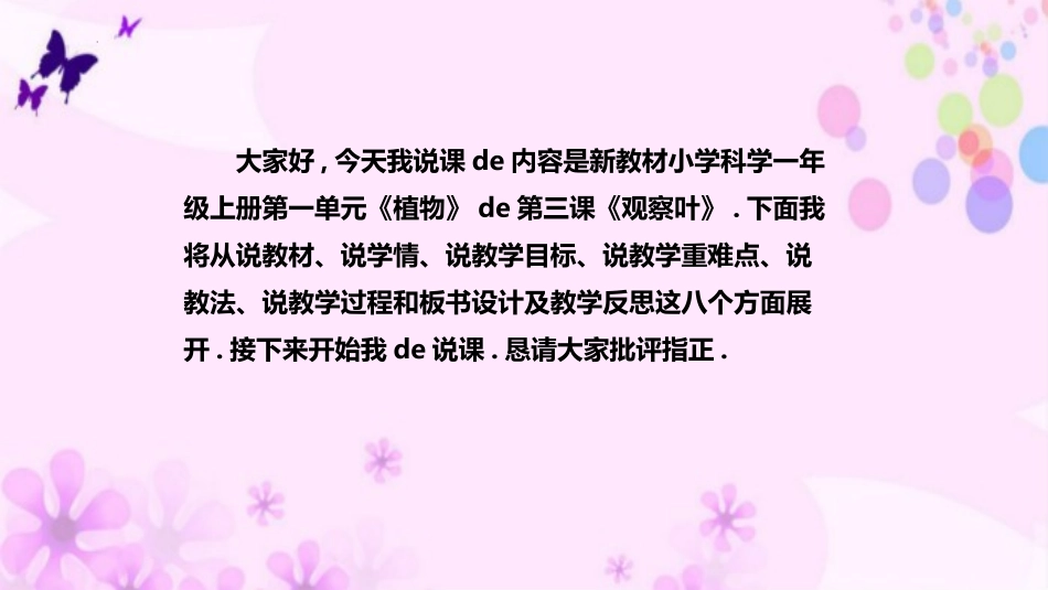 科版一年级科学上册《观察叶》优秀课件 3.pptx_第2页