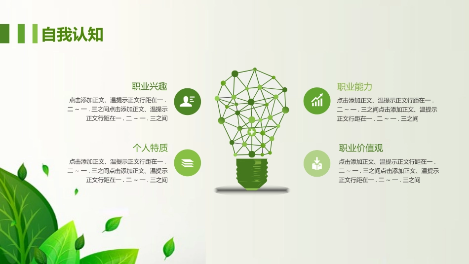 绿色职业生涯规划模板.pptx_第3页