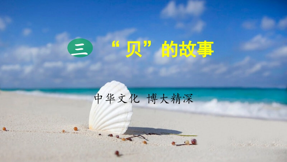 部编版二年级下册语文《贝的故事》课件7.pptx_第1页