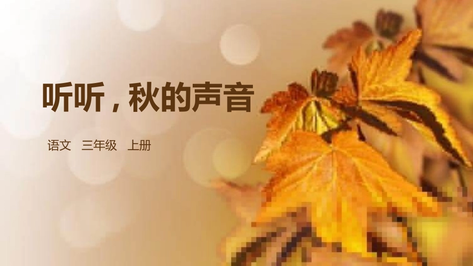 部编版三年级上册语文《听听秋的声音》PPT课件3.pptx_第1页
