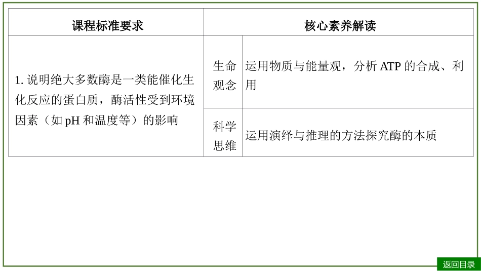 2026届学海导航高考一轮总复习生物-专题3 第1讲 酶和ATP（3个考点）.pptx_第3页