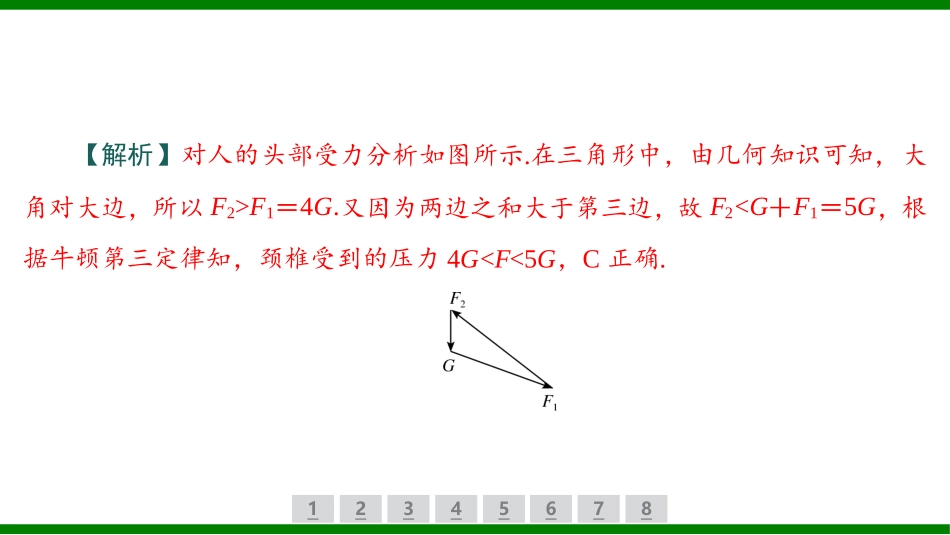 2026届学海导航高考一轮总复习物理-（习题）第二章第2讲　力的合成与分解.pptx_第3页