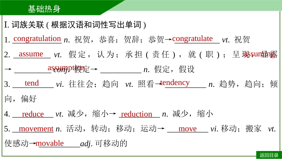 2026届学海导航高考一轮总复习英语-必修二U2默写手册.pptx_第3页