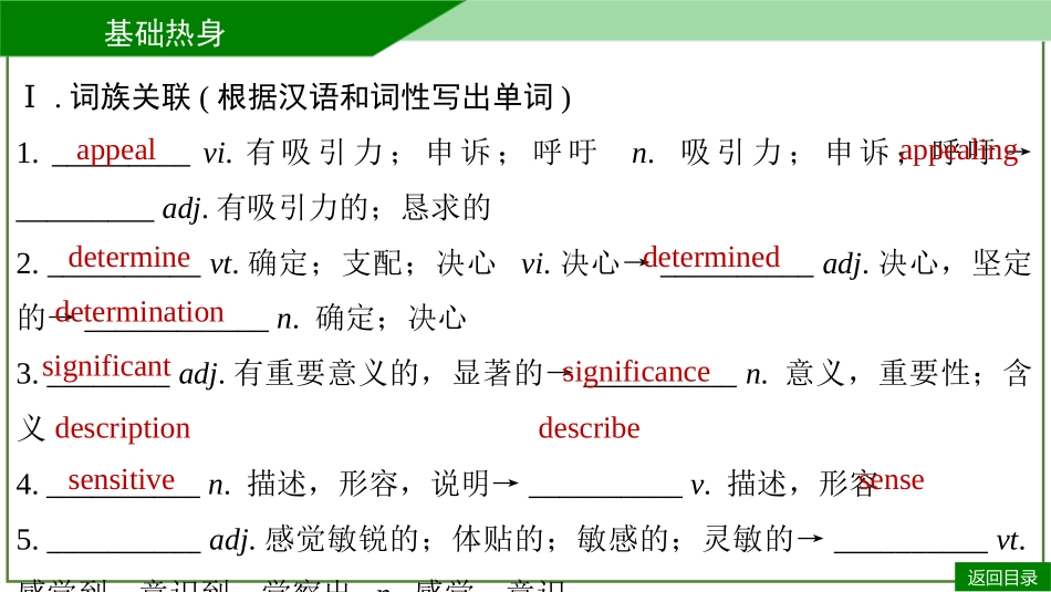 2026届学海导航高考一轮总复习英语-必修二U4默写手册.pptx_第3页
