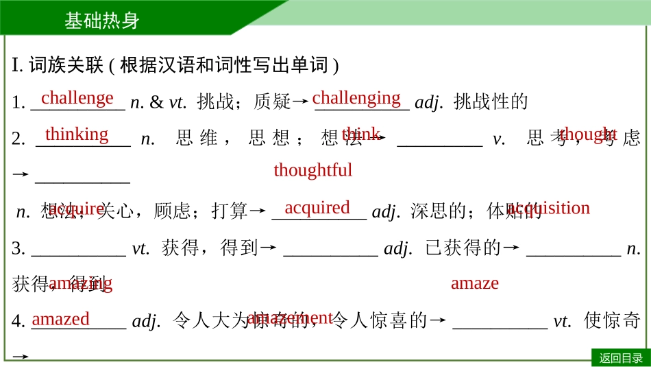 2026届学海导航高考一轮总复习英语-必修一U1默写手册.pptx_第3页