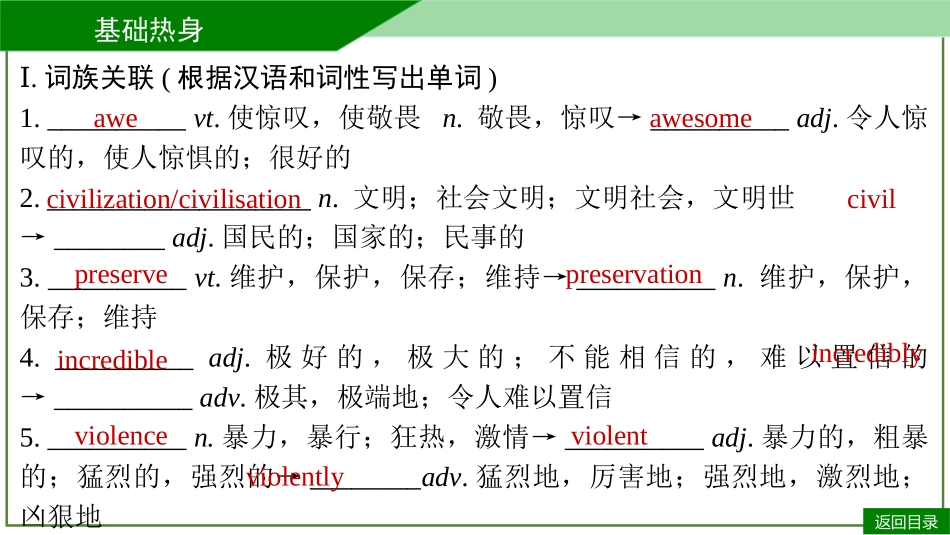 2026届学海导航高考一轮总复习英语-选必三U4默写手册.pptx_第3页