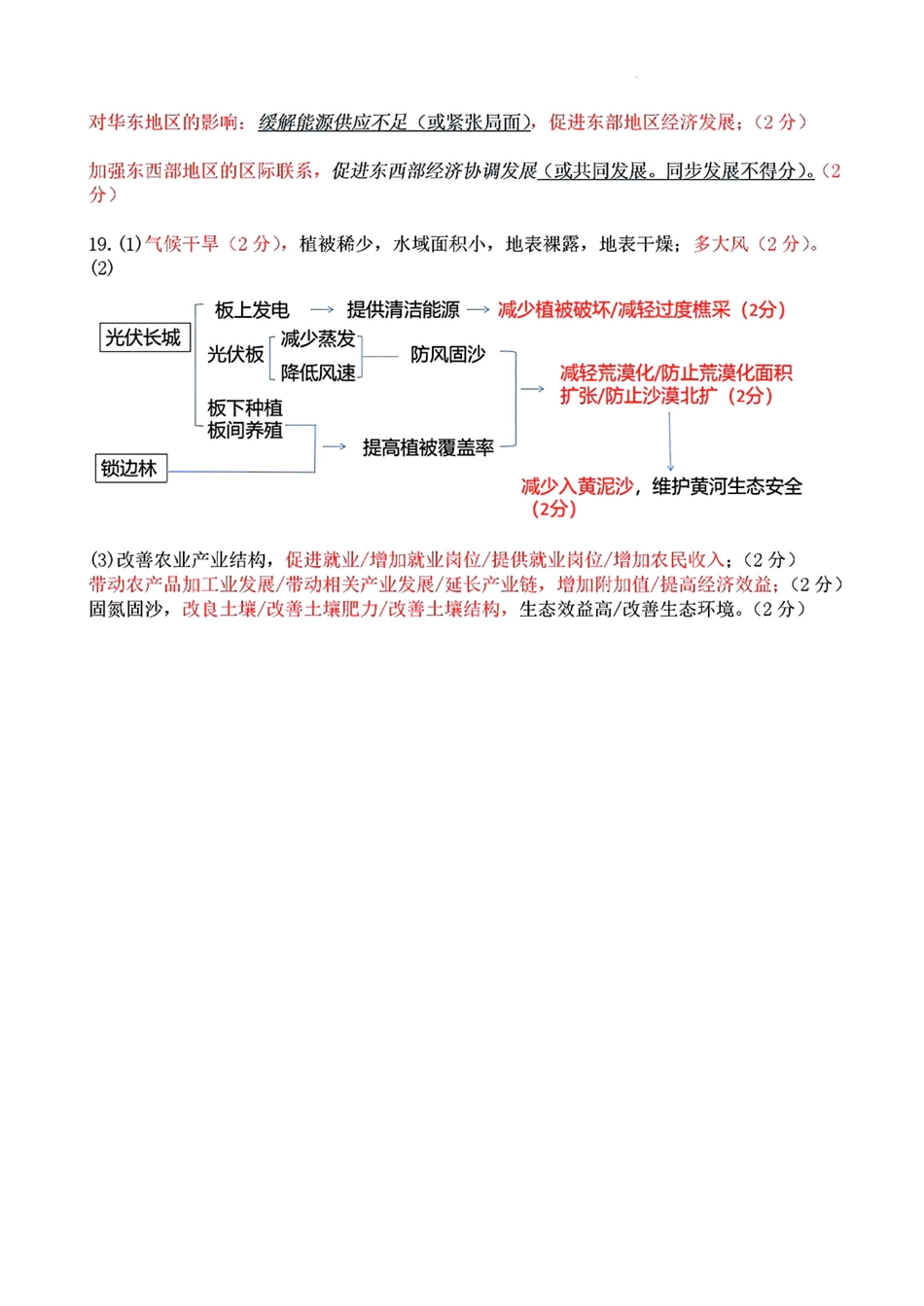 地理试卷答案【山东卷】【高二下期末考】山东省淄博市2024-202学年度第二学期2026届高二教学质量检测(7.6-7.8).pdf_第2页
