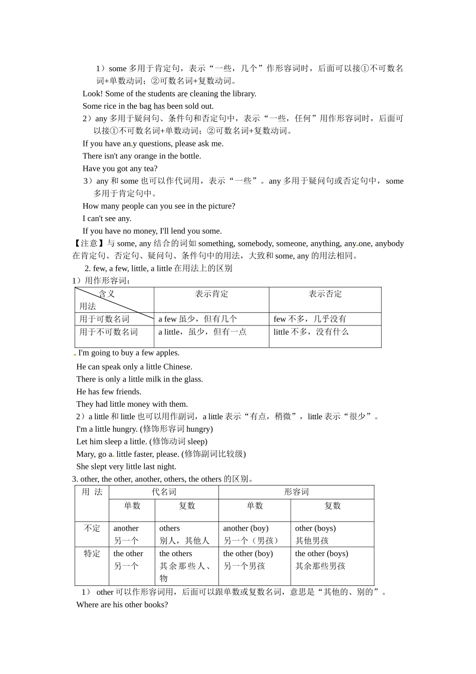高一英语初高中衔接专题五代词考点集汇讲解和训练.doc_第3页
