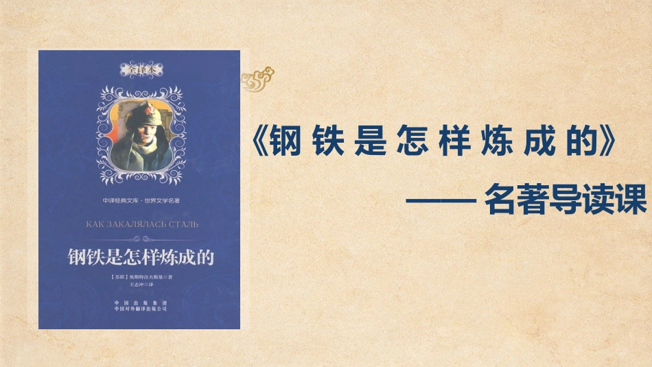 钢铁是怎样炼成的读书分享8(1).pptx_第1页