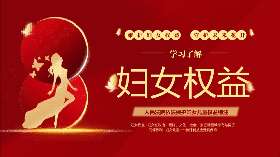 妇女节权益保护法法律讲座主题 (73).pptx_第1页