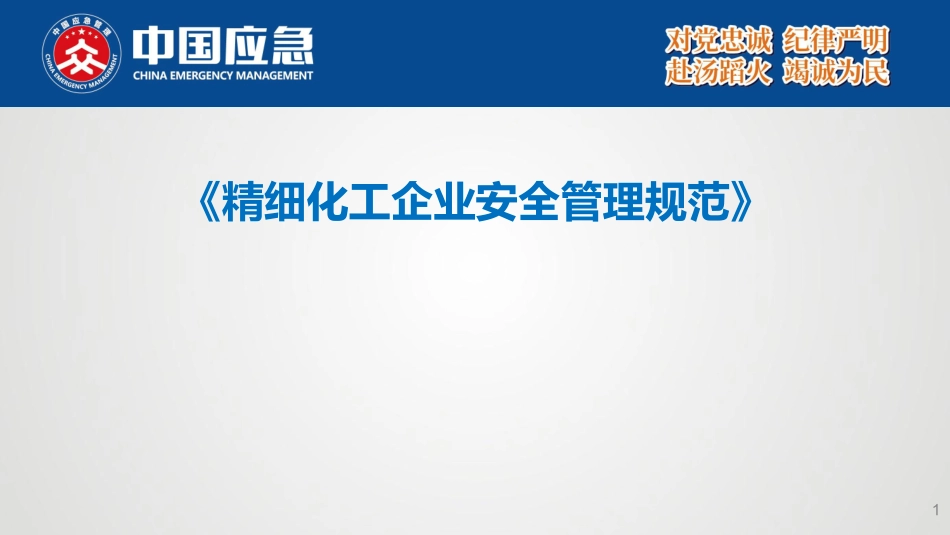 全文强制！精细化工企业安全管理规范.pptx_第1页