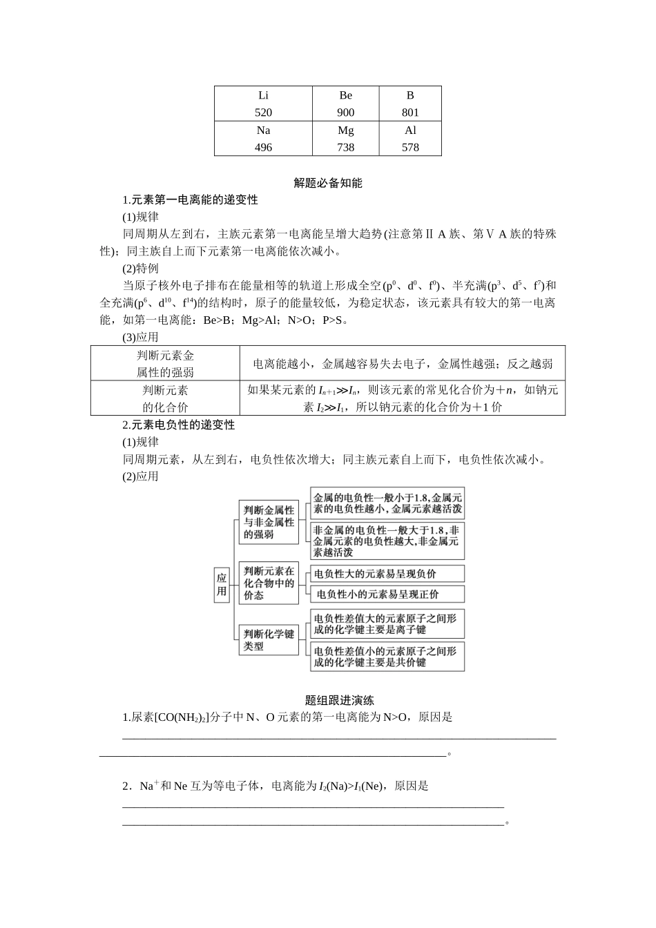 2026版正禾一本通高三一轮总复习化学-任务群(二) 物质结构与性质.docx_第3页