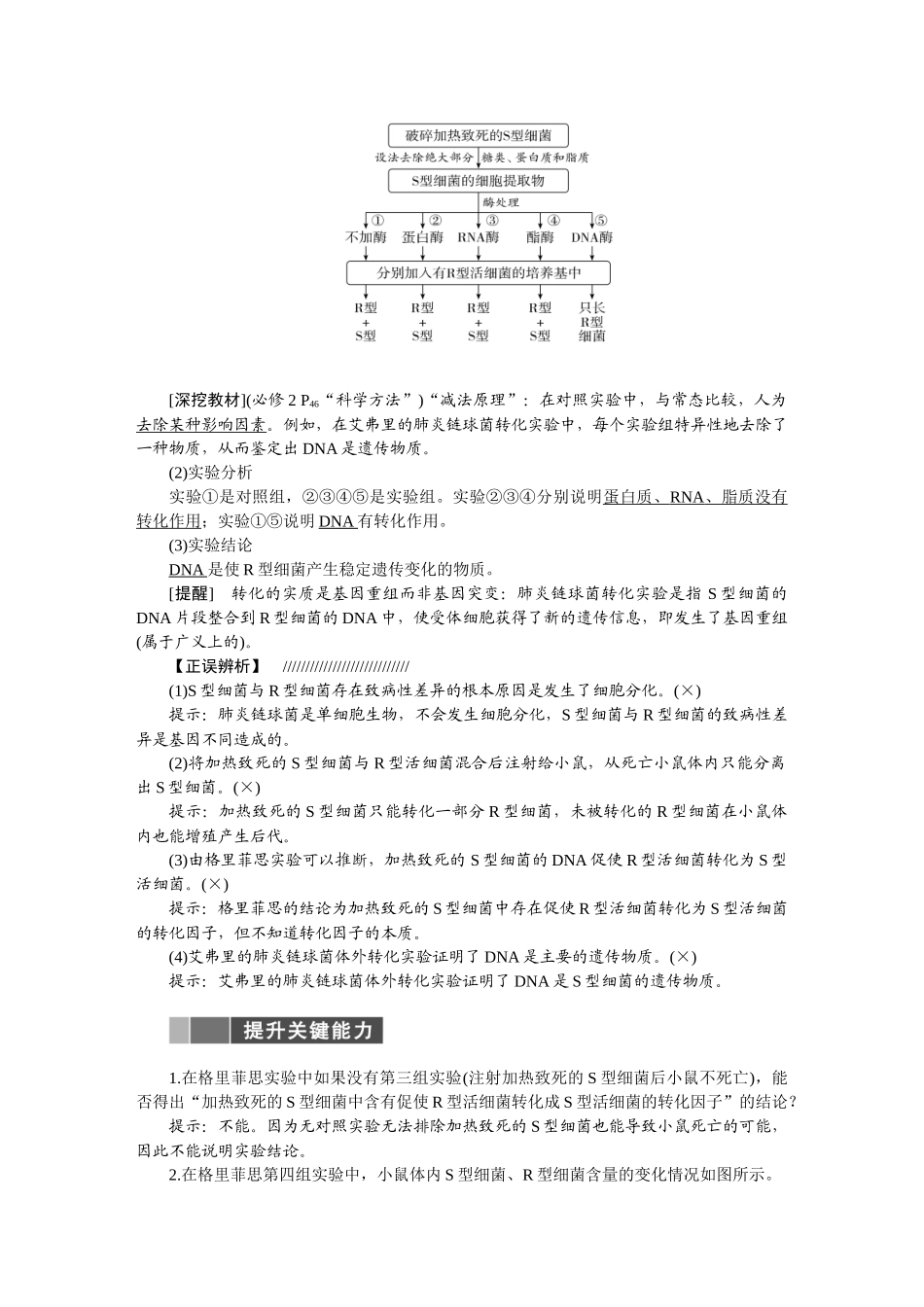 2026版正禾一本通高三一轮总复习生物-第六单元  基因的本质与表达.docx_第2页
