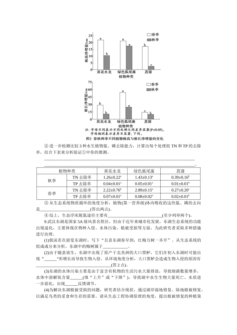 2026版正禾一本通高三一轮总复习生物-课下巩固检测练（十四）(1).docx_第3页