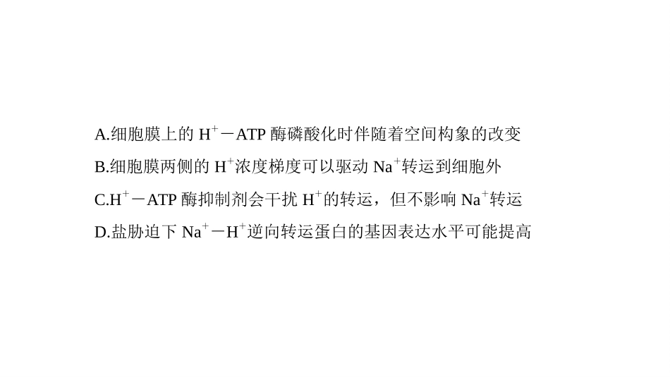 2026版正禾一本通高三一轮总复习生物-拓展突破2  驱动主动运输的能量来源.pptx_第3页