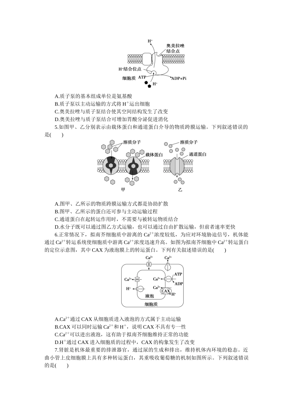 2026版正禾一本通高三一轮总复习生物-小测卷（九）(1).docx_第2页