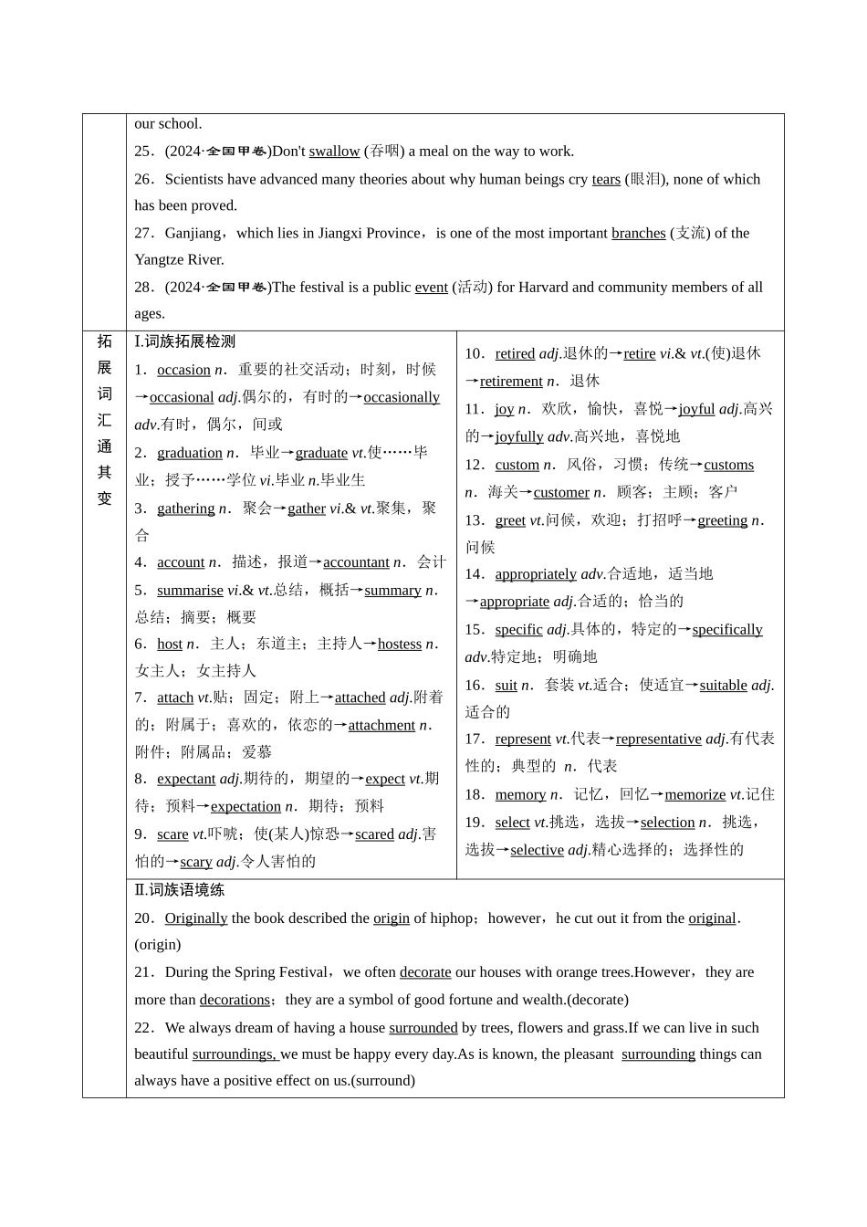 2026版正禾一本通高三一轮总复习英语（北师版）-背诵过关测＋练 (三).docx_第2页