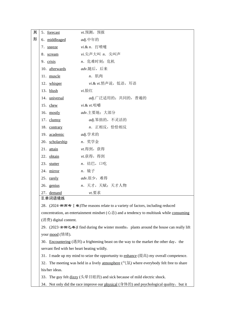 2026版正禾一本通高三一轮总复习英语（北师版）-背诵过关测+练（十三）.docx_第2页