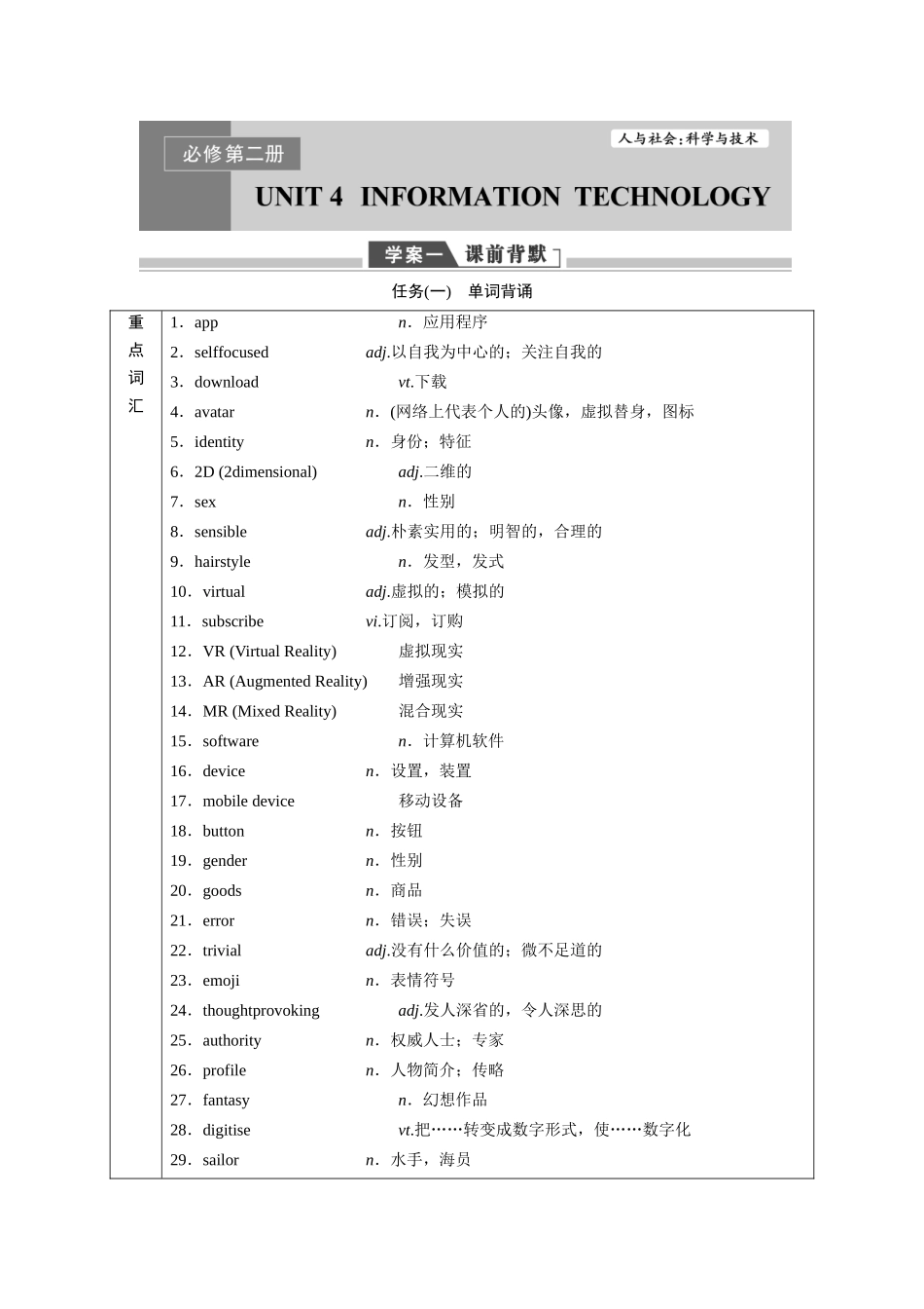2026版正禾一本通高三一轮总复习英语（北师版）-必修第二册.docx_第1页