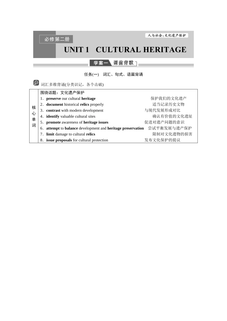 2026版正禾一本通高三一轮总复习英语（人教版）-必修第二册.docx_第1页