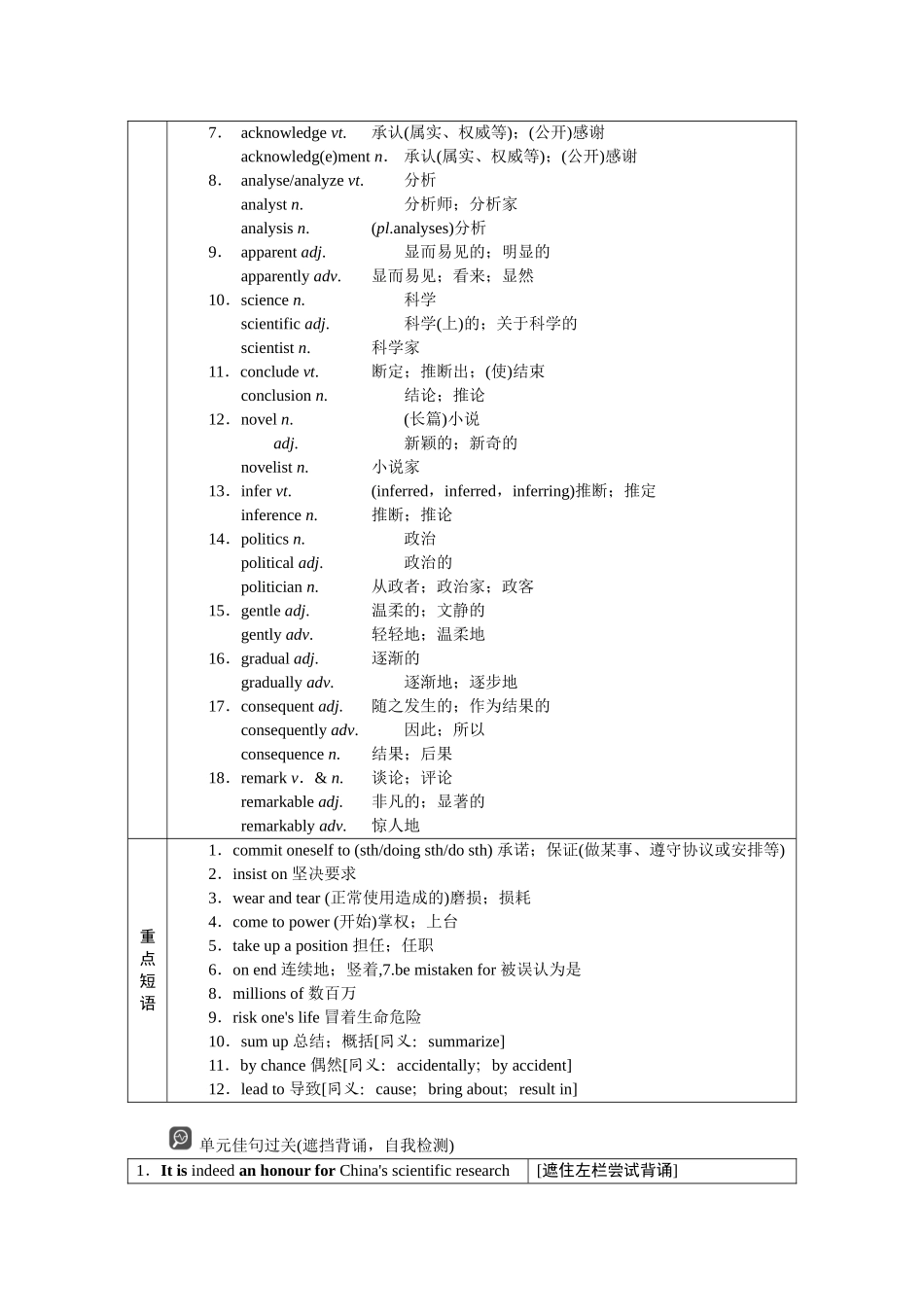 2026版正禾一本通高三一轮总复习英语（人教版）-选择性必修第一册.docx_第3页