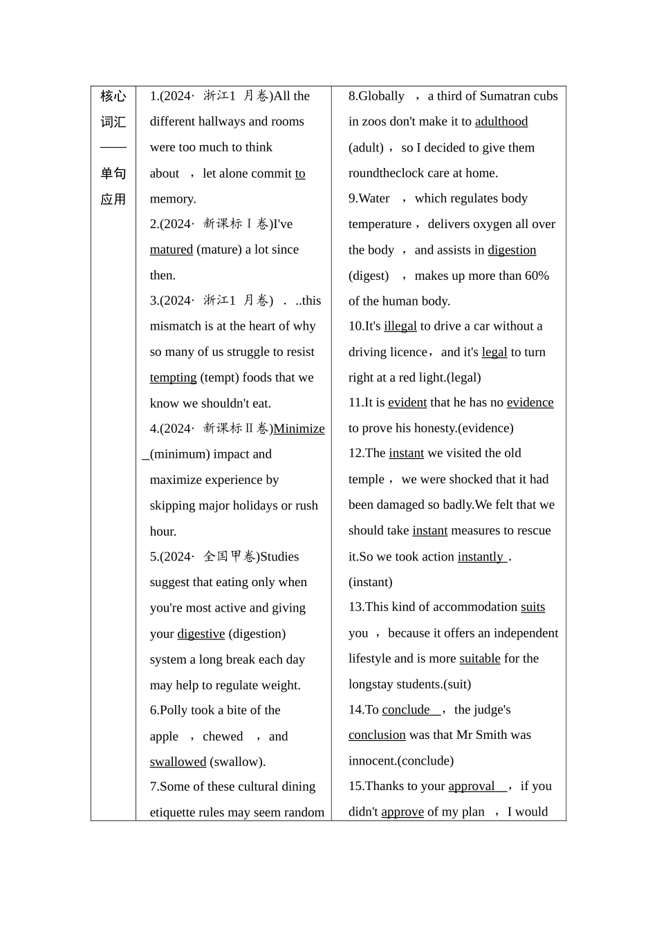 2026版正禾一本通高三一轮总复习英语（外研版）-1 Unit 1　Growing up.docx_第3页
