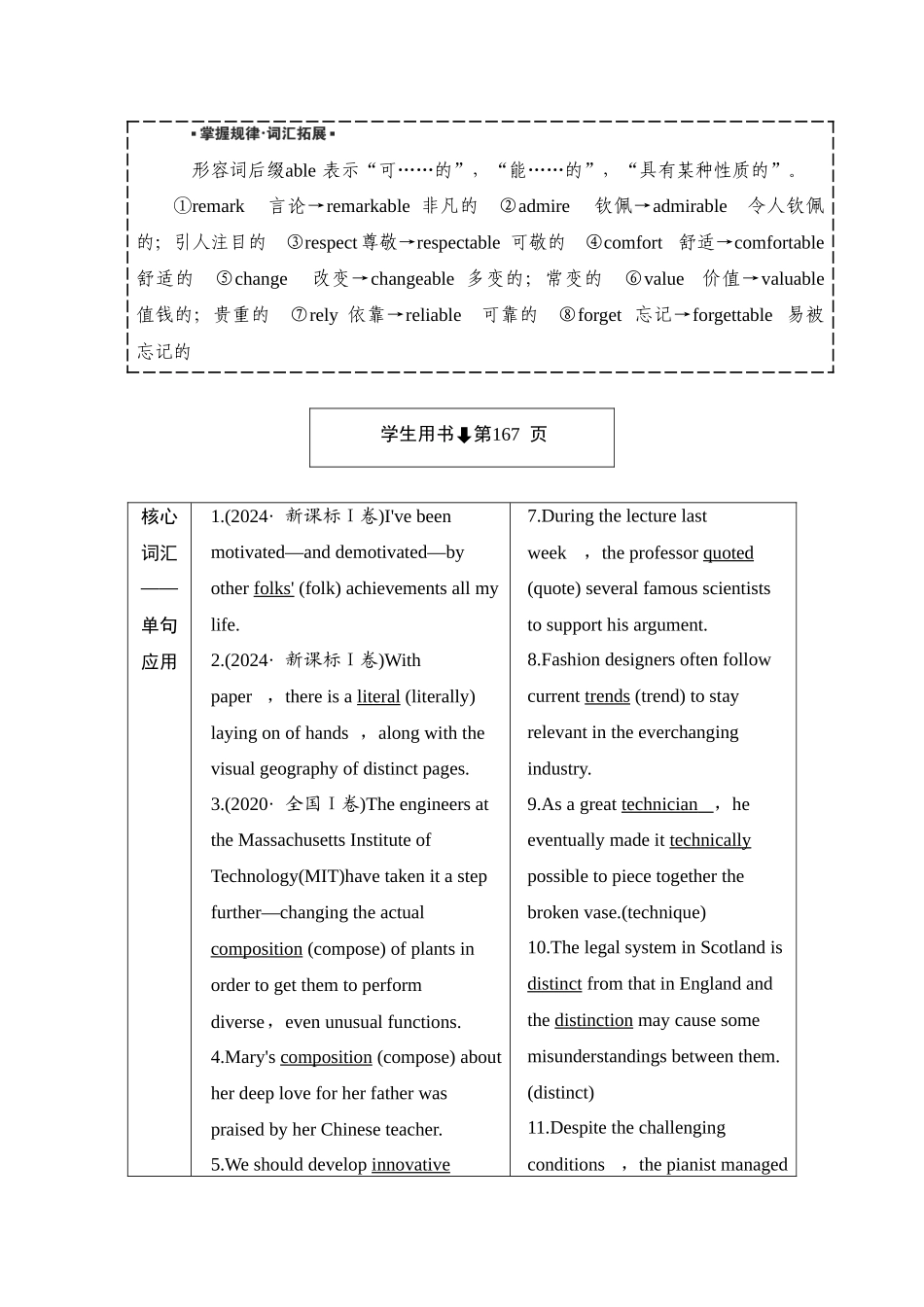 2026版正禾一本通高三一轮总复习英语（外研版）-4 Unit 4　Meeting the muse.docx_第2页