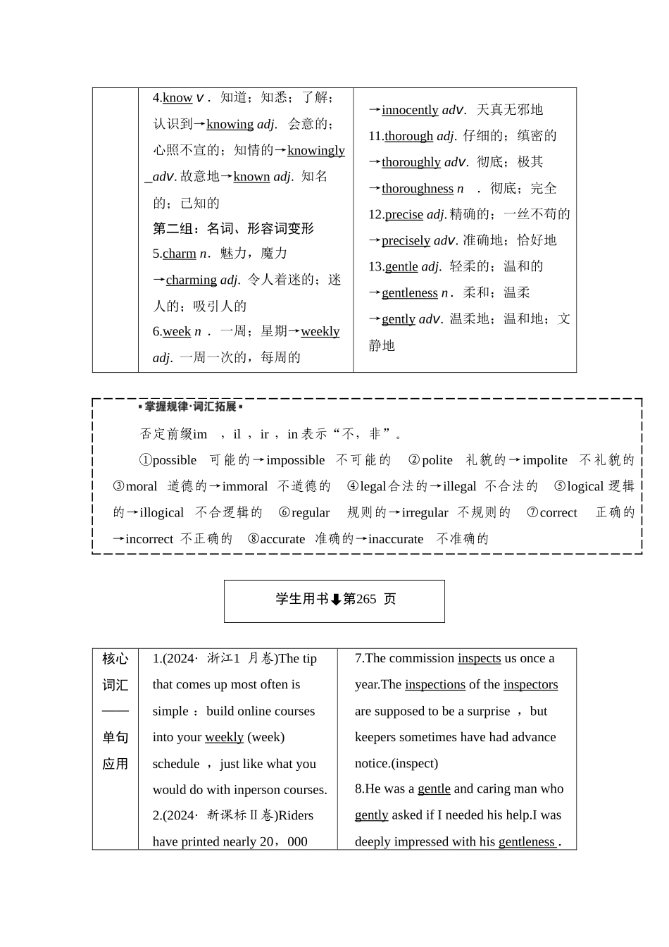 2026版正禾一本通高三一轮总复习英语（外研版）-6 Unit 6　Nature in words.docx_第2页