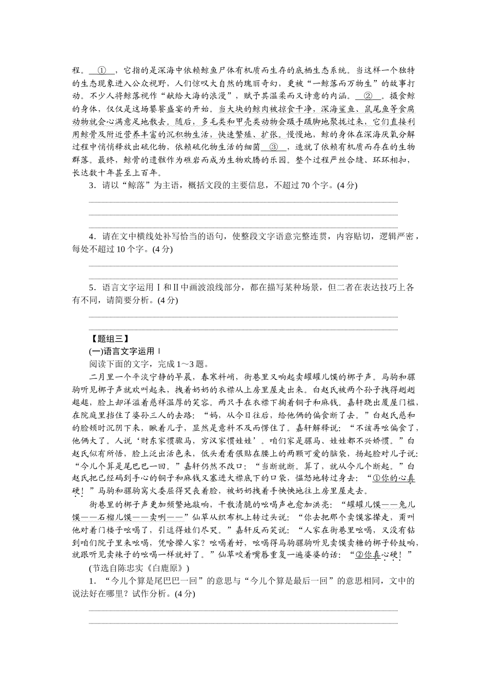2026版正禾一本通高三一轮总复习语文-语言文字运用综合练.docx_第3页